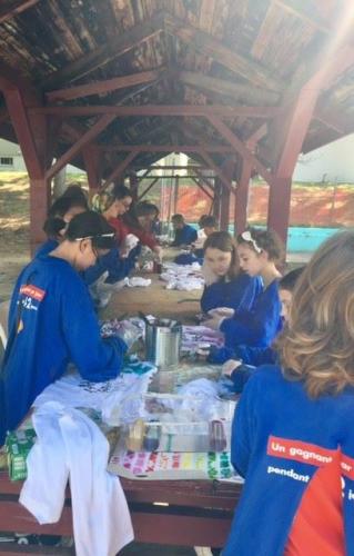 Tie dye activity